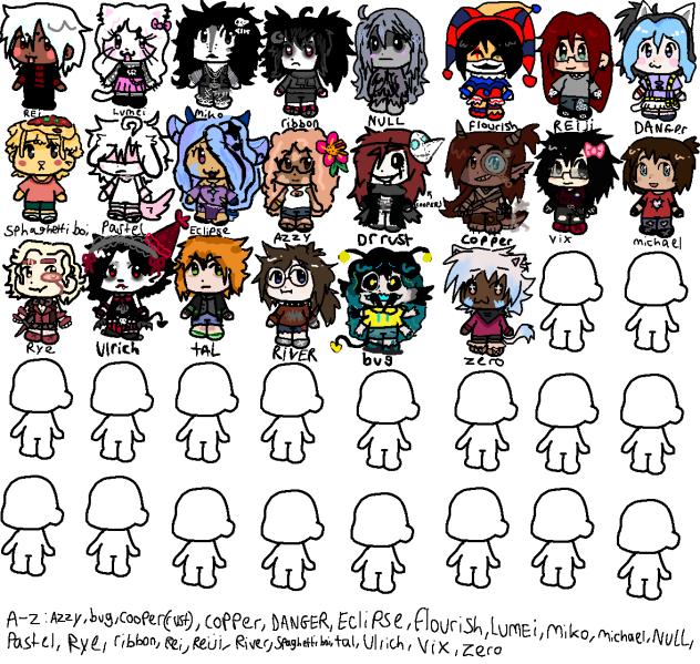 Oc chibi reference sheet! - ibisPaint