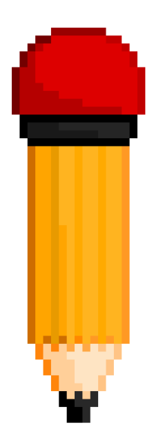 Pixelated pencil ( No Black outline ).2023.07.31-18.43