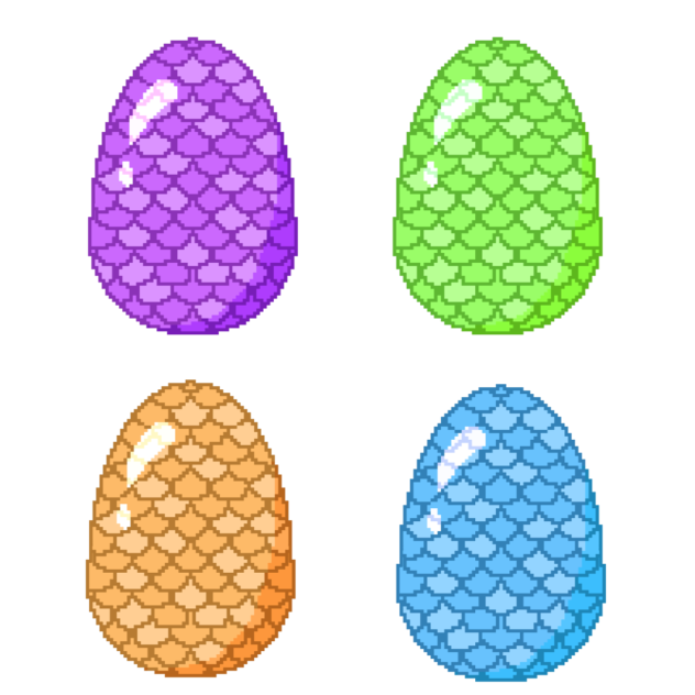 Dragon eggs (pixel)