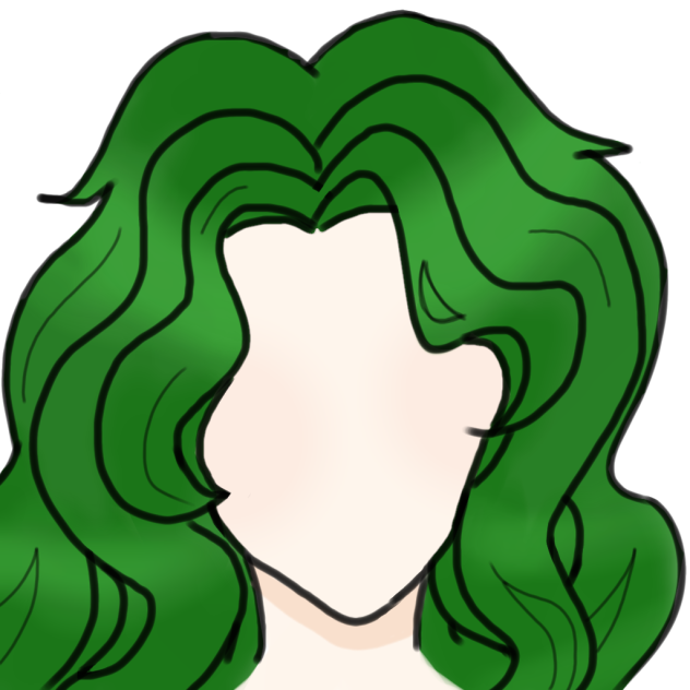 green hair