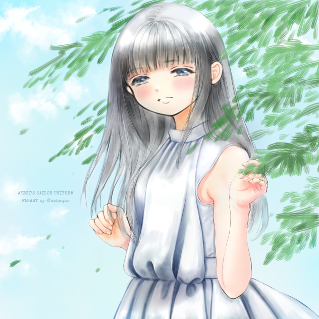 ノースリーブの明日小路ちゃん