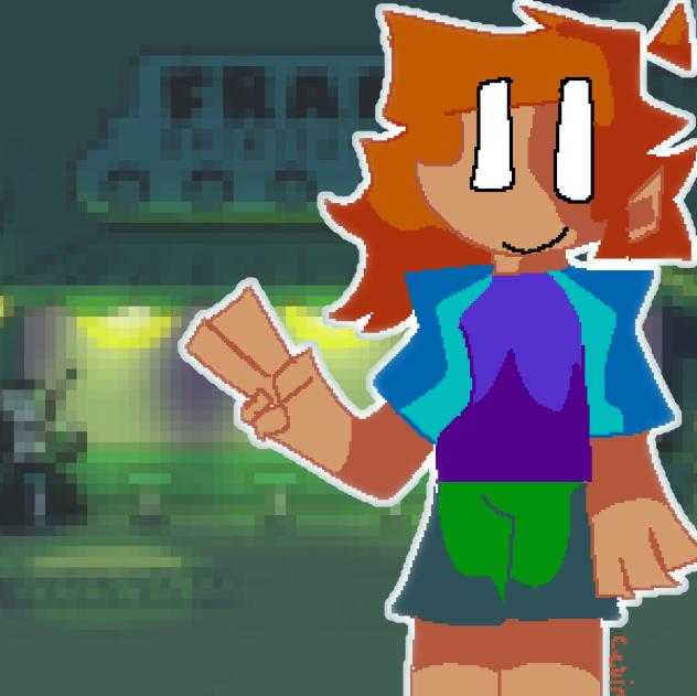 a pixel version of my oc!