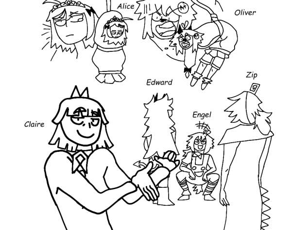 Claire and Engel captured Alice & Oliver