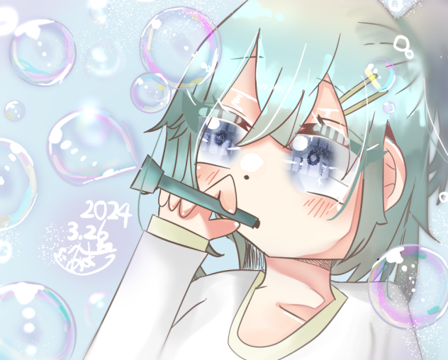 おっきなシャボン玉🫧