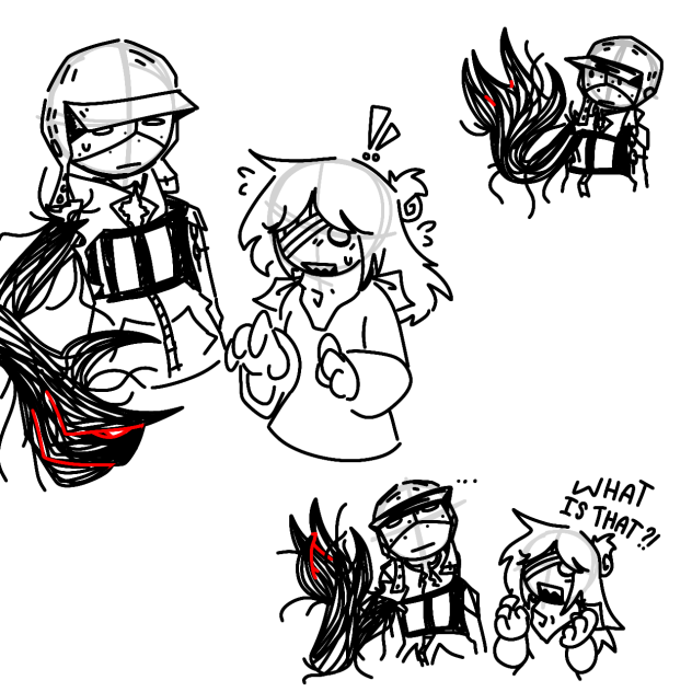 Delroy and Versonie doodle