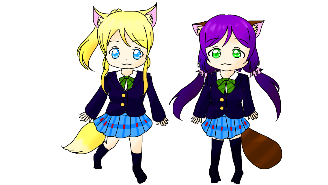 のんたぬとキツネチカ Ibispaint