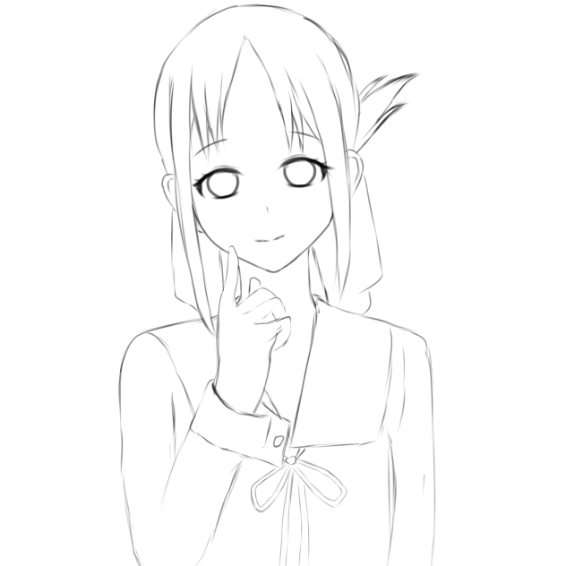 四宮しのみや かぐや, Shinomiya Kaguya (sketch)