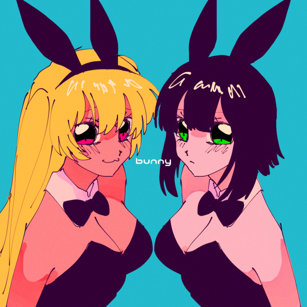 2匹のウサギ