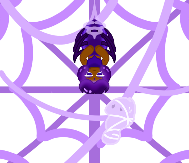 grape spider cookie - ibisPaint