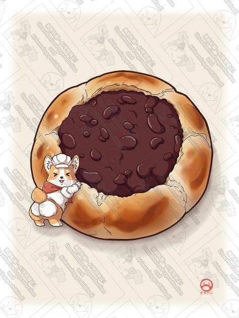 あんぱんとコーギー