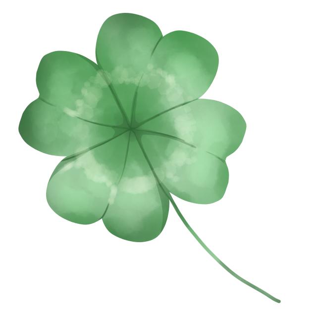 Green clover sticker