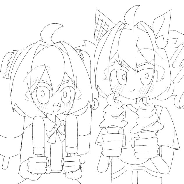 メルトアイスクリーム線画！