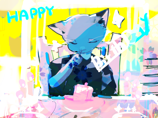 ロロ誕生日絵②