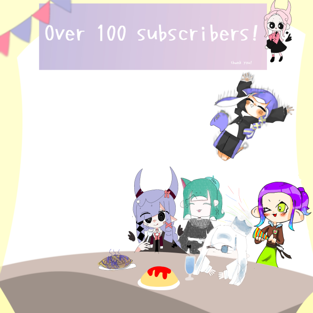 購読者100人おめでとうございます！