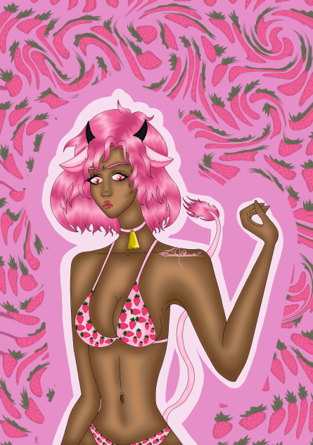 little cow of strawberry