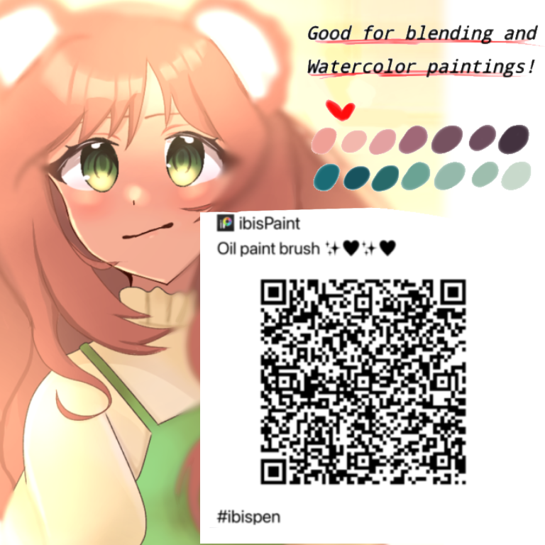 Qr code Ibispen Oil Paint brush ibisPaint