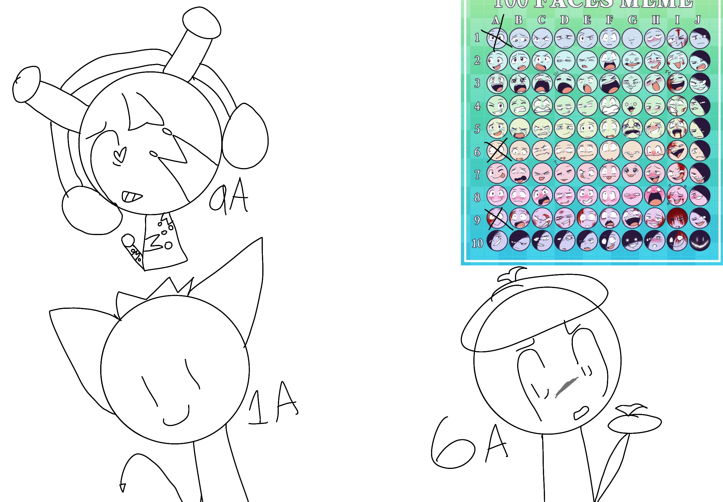 100 faces! - ibisPaint