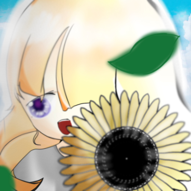 「このお花ね、きれいでしょ！」