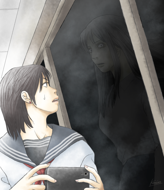 木造校舎の渡り廊下