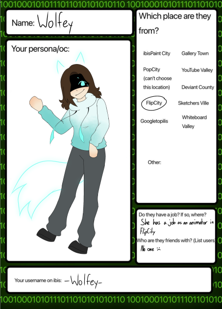 Character sheet thingy