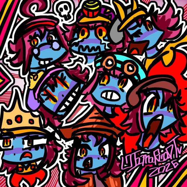 Various Faces of Blue Booberry