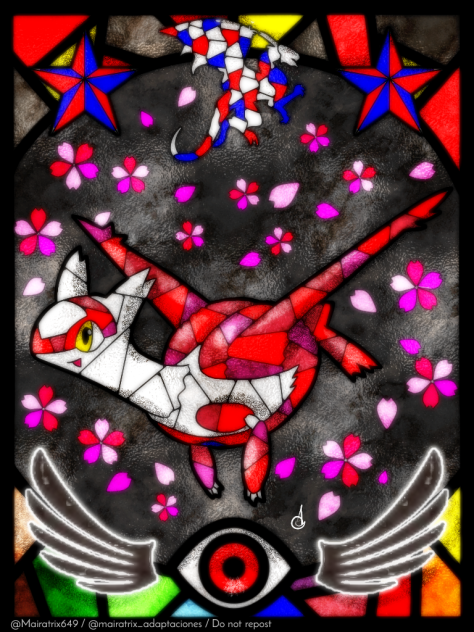 Latias ラティアス (Stained Glass Version)