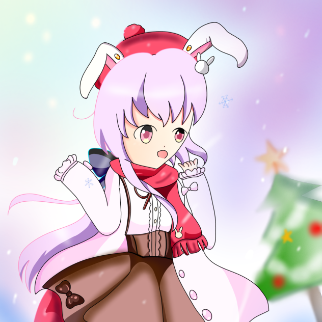 聖夜の雪うさぎ