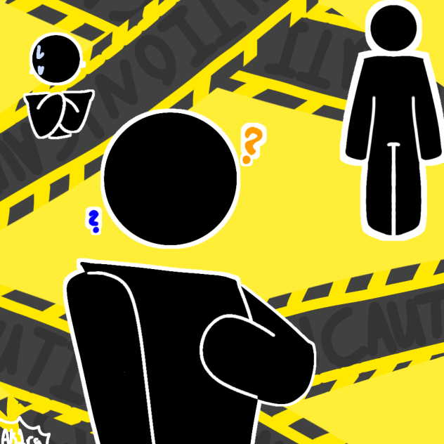The caution dude