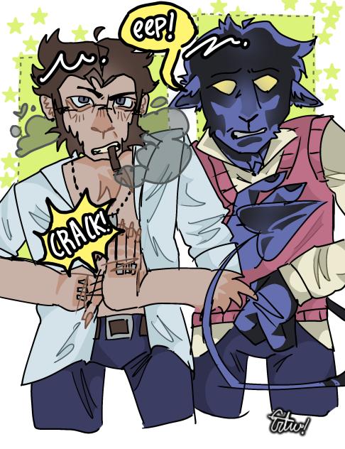 Nightcrawler and Wolverine!!