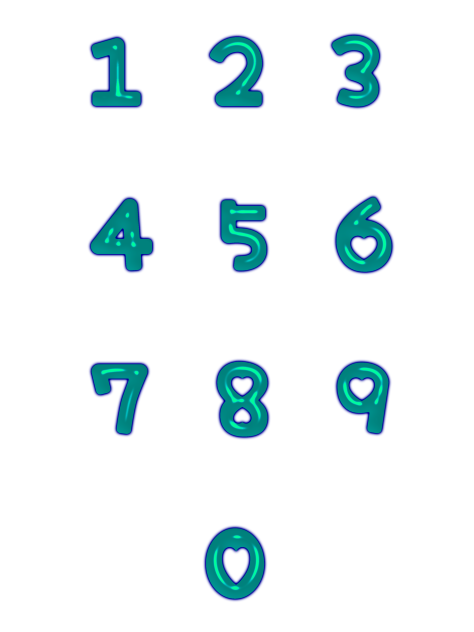Cute jelly Numbers 2