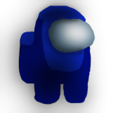among us blue 3d