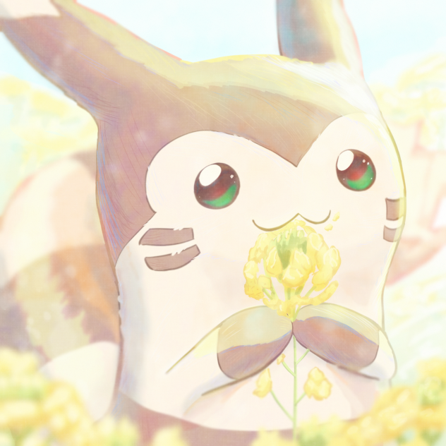 菜の花とオオタチ