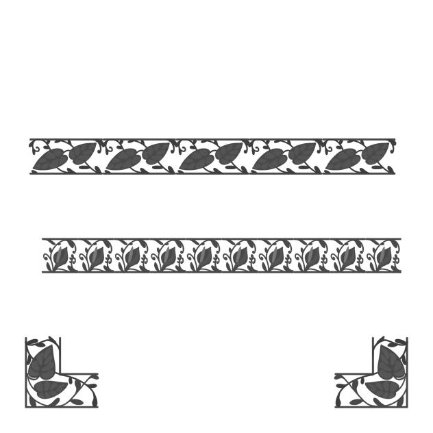 IBM4627 Plants Ornaments or laces4
