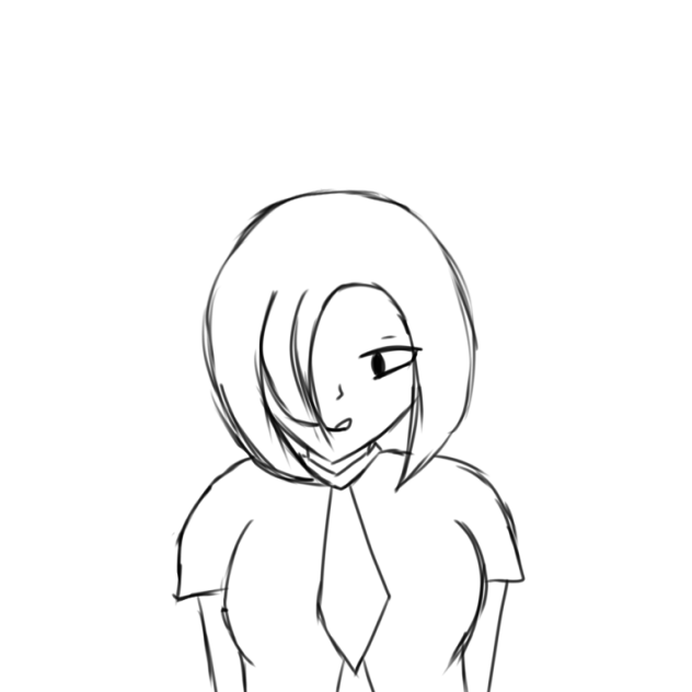 Coloring page anime girl