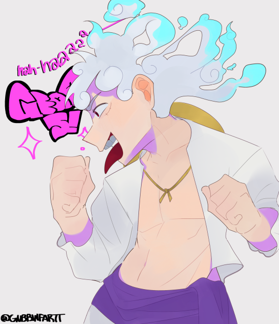bro he's gear 5ing - ibisPaint