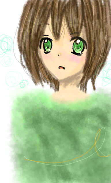 水彩筆試し描き～