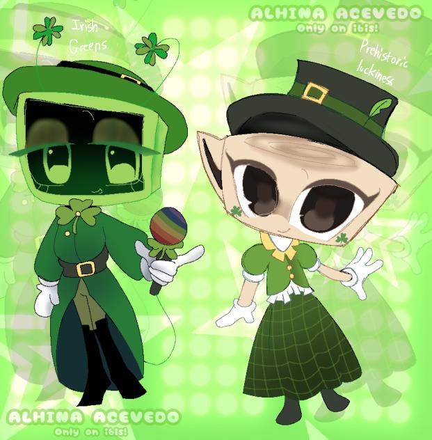 Shelly and Vee St Patrick’s day skins