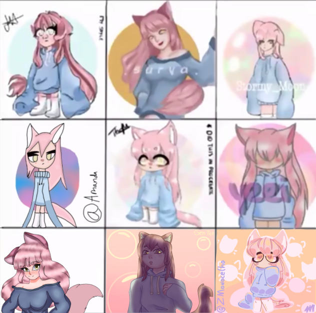 Neko se cabelo rosa💖💖