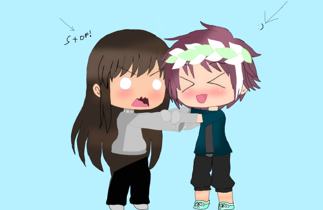 My Ocs hugging 🤗
