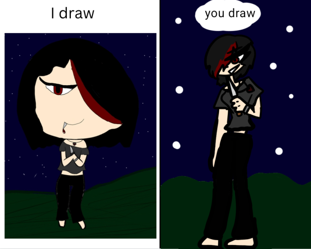 I draw you draw 💀🔪