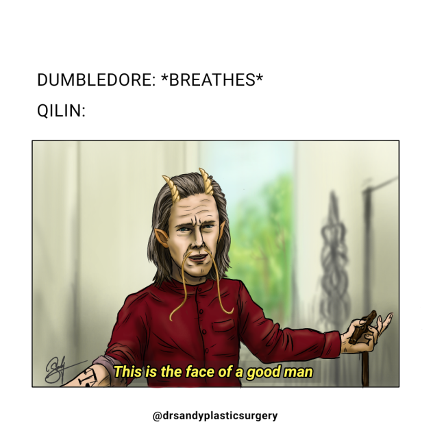 moon knight x secrets of dumbledore meme