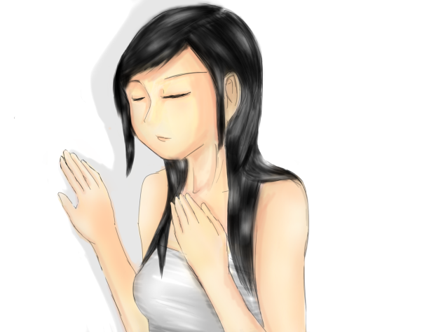 silky long hair girl - ibisPaint