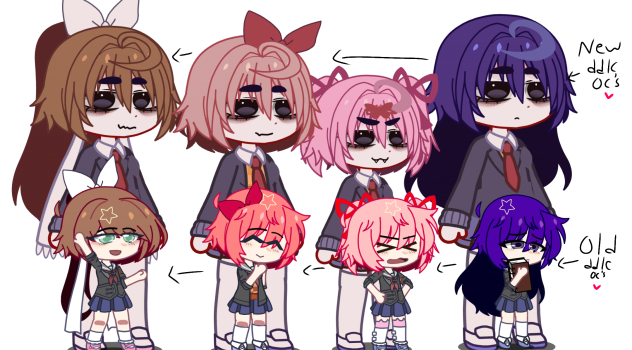 My old and new ddlc oc’s