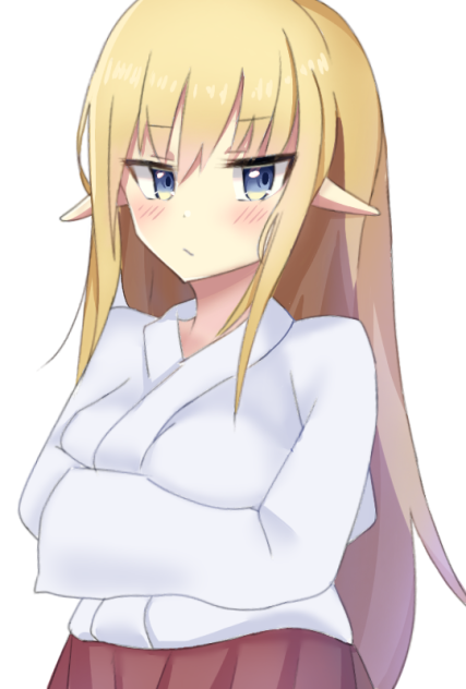エルフ×巫女服