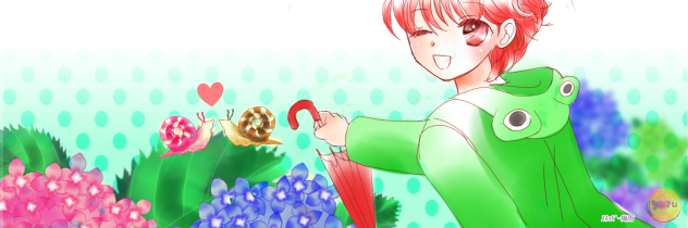 友達のヘッダー.梅雨ver