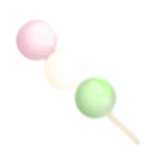 hanami mochi dango 🍡 (contest entry)