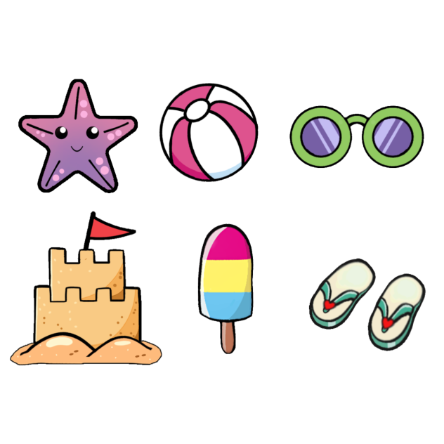 Beach stickers
