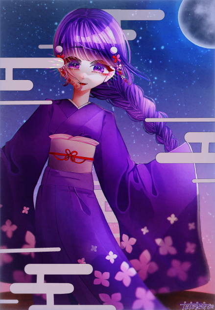 夜散る