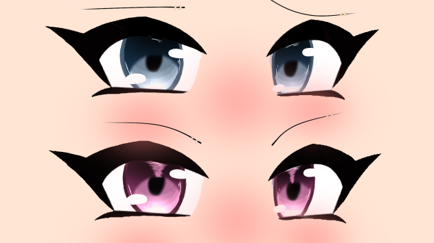 Blue and Pink eyes