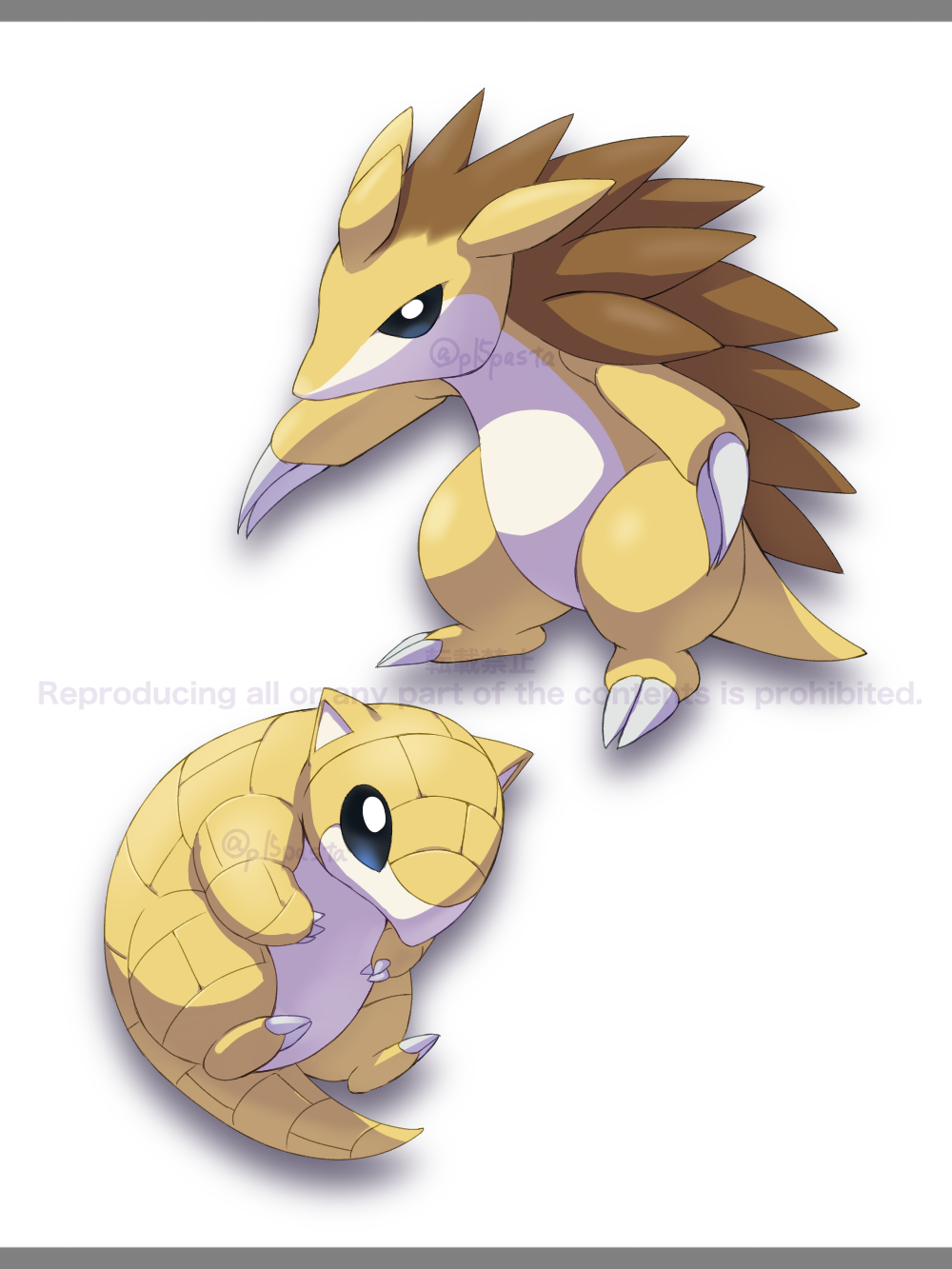ポケモン サンド サンドパン 水彩 イラスト サンドサンドパン - ibisPaint
